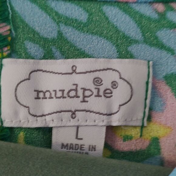 Mud Pie dress with angled bell sleeves Sz L - Picture 5 of 6